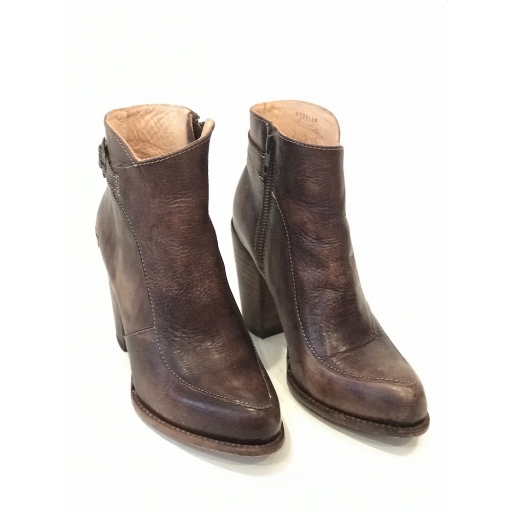 Bed Stu Isla Brown Leather Booties Size 8.5 - Picture 2 of 9